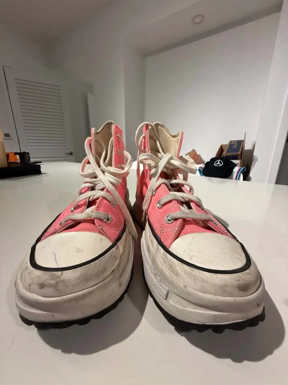 Converse Run Star Legacy CX High Top Pink Sneakers Size 8.5 - Picture 4 of 11